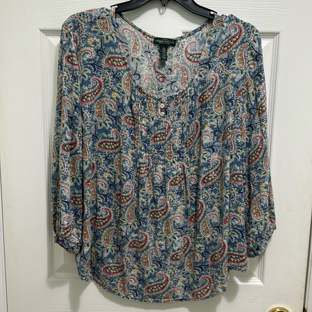 LRL Lauren Jeans Co. Sz XL top